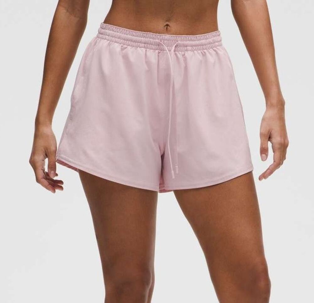 Lululemon Pace Rival High-Rise Shorts 3" Size 2 Pink Running Sporty Fitness Gym